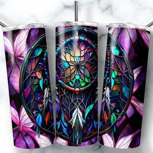 Dreamcatcher 20oz Stainless Steel Tumbler‎ with Straw